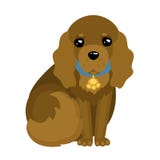 Perro lindo de la historieta - cocker spaniel ilustración del vector Perro lindo de la historieta - cocker spaniel ilustración del vector