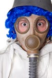 Person In Gas Mask Stock Photo