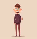 Persona acertada que se coloca con el brazo aumentado para arriba Carácter que da el pulgar para arriba Ejemplo del vector de Cat stock de ilustración Persona acertada que se coloca con el brazo aumentado para arriba Carácter que da el pulgar para arriba Ejemplo del vector de Cat stock de ilustración
