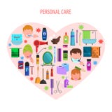 Personal Care Heart Emblem Poster Stock Photography Personal Care Heart Emblem Poster Stock Photography