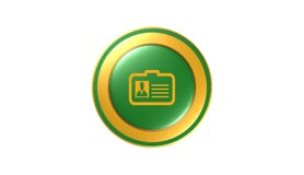 Personalausweisikone, Zeichen, 3D Illustration, beste Ikone vektor abbildung Personalausweisikone, Zeichen, 3D Illustration, beste Ikone vektor abbildung