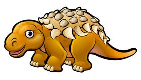 Personnage de dessin animé de dinosaure d'Ankylosaurus illustration libre de droits Personnage de dessin animé de dinosaure d'Ankylosaurus illustration libre de droits