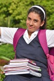 Personne colombienne réussie avec des carnets images stock Personne colombienne réussie avec des carnets images stock