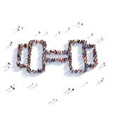 Personnes 3d de sport d'haltère Illustration Libre de Droits Personnes 3d de sport d'haltère Illustration Libre de Droits
