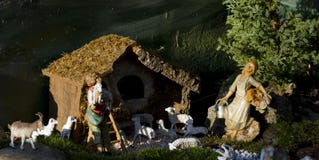 Pesebre de los caracteres de la natividad imagen de archivo Pesebre de los caracteres de la natividad imagen de archivo