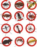 Pest Control - Warning Sign Royalty Free Stock Photo