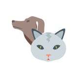 Pet il segno ed il simbolo di vettore dell'icona isolati su fondo bianco, concetto di logo dell'animale domestico illustrazione di stock Pet il segno ed il simbolo di vettore dell'icona isolati su fondo bianco, concetto di logo dell'animale domestico illustrazione di stock