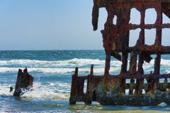 Peter Iredale Ship Wreck royalty free stock photos Peter Iredale Ship Wreck royalty free stock photos