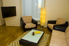 Petit appartement moderne Photos libres de droits Petit appartement moderne Photos libres de droits