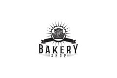 petit gâteau, logo de boulangerie illustration stock petit gâteau, logo de boulangerie illustration stock