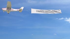 Petite Banniere De Remorquage D Avion De Propulseur Avec La Legende De Joyeux Anniversaire Dans Le Ciel Banque De Videos Video Du Passage Realiste Petite Banniere De Remorquage D Avion De Propulseur Avec La Legende De Joyeux Anniversaire Dans Le Ciel Banque De Videos Video Du Passage Realiste