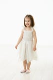 Petite fille de sourire dans le costume de ballet images stock Petite fille de sourire dans le costume de ballet images stock