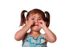 Petite fille pleurante triste d'enfant en bas âge photographie stock libre de droits Petite fille pleurante triste d'enfant en bas âge photographie stock libre de droits