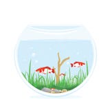 Petits poissons dans une illustration ronde de vecteur d'aquarium illustration de vecteur Petits poissons dans une illustration ronde de vecteur d'aquarium illustration de vecteur
