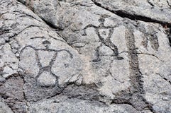 Petroglyph at volcanoes national park, Hawaii