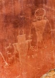 Petroglyphs Fremont αμερικανών ιθαγενών ινδικό ασβέστιο βουνών ψαμμίτη στοκ εικόνες Petroglyphs Fremont αμερικανών ιθαγενών ινδικό ασβέστιο βουνών ψαμμίτη στοκ εικόνες