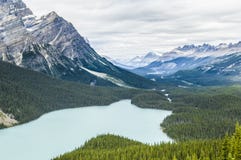 Peyto Lake, Canada royalty free stock photography Peyto Lake, Canada royalty free stock photography