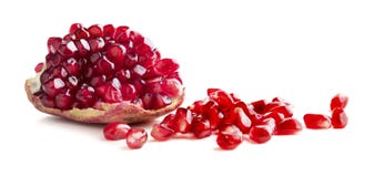 Pezzo di melograno maturo immagine stock Pezzo di melograno maturo immagine stock