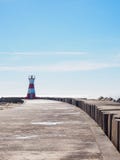 phare blanc rouge à Figueira da Foz, Portugal image libre de droits phare blanc rouge à Figueira da Foz, Portugal image libre de droits