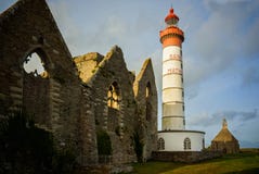 Phare de Saint Mathieu, Plougonvelin,Finistere, Brittany, France Stock Images Phare de Saint Mathieu, Plougonvelin,Finistere, Brittany, France Stock Images