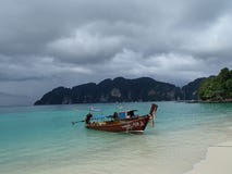 Phi Phi Traditional Fishing Boat stock image Phi Phi Traditional Fishing Boat stock image