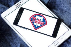 Philadelphia Phillies drużyny basebolowa logo zdjęcia stock Philadelphia Phillies drużyny basebolowa logo zdjęcia stock