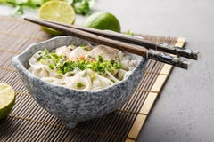 Pho ga, vietnamese chicken rice noodle soup stock image Pho ga, vietnamese chicken rice noodle soup stock image