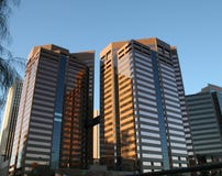 Phoenix modern downtown office buildings