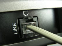 Phone line jack Stock Photo Phone line jack Stock Photo