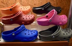 red crocs in store