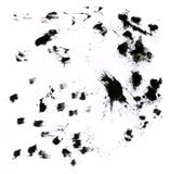 Photo Of The Smeared Black Blots. Stock Images