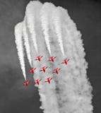 Royal air force red arrows precision flying team