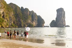 Photo shoot on the seaboard, krabi province, thailand, april 2019. stock photos Photo shoot on the seaboard, krabi province, thailand, april 2019. stock photos