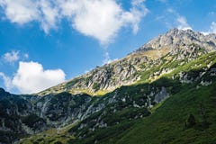 Mountain peaks in Tatra mountains royalty free stock photo Mountain peaks in Tatra mountains royalty free stock photo