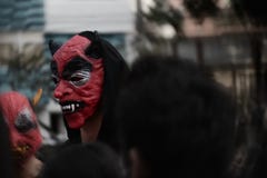 red devil on halloween day, of summer stock photography red devil on halloween day, of summer stock photography