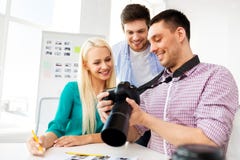 Photographers with camera at photo studio royalty free stock images Photographers with camera at photo studio royalty free stock images
