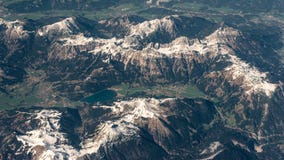 Photographie aérienne au-dessus des Alpes Photographie stock Photographie aérienne au-dessus des Alpes Photographie stock