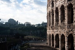 Roman Colosseum and Roman Forum. royalty free stock photo Roman Colosseum and Roman Forum. royalty free stock photo