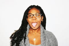 Photography of Woman Showing Her Tongue Stock Image Photography of Woman Showing Her Tongue Stock Image