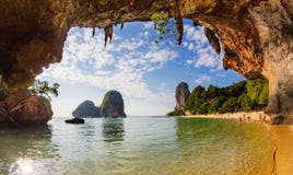 Phranang Cave Beach, Krabi Stock Images Phranang Cave Beach, Krabi Stock Images