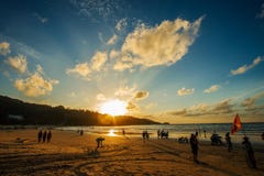 Phuket-Patong beach-October 20,2017, Phuket, Thailand stock photo Phuket-Patong beach-October 20,2017, Phuket, Thailand stock photo