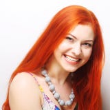 Piękna redhair kobieta obrazy royalty free Piękna redhair kobieta obrazy royalty free