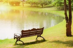 Pi?kny ranku ?wiat?a park publicznie obrazy royalty free Pi?kny ranku ?wiat?a park publicznie obrazy royalty free