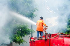 Piano di protezione antincendio di pratica immagini stock libere da diritti Piano di protezione antincendio di pratica immagini stock libere da diritti