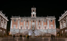 Piazza del Campidoglio - Roma foto de archivo Piazza del Campidoglio - Roma foto de archivo