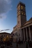 Piazza del Comune Assisi, Ουμβρία, κατά τη διάρκεια του χρόνου Χριστουγέννων, W στοκ φωτογραφίες με δικαίωμα ελεύθερης χρήσης Piazza del Comune Assisi, Ουμβρία, κατά τη διάρκεια του χρόνου Χριστουγέννων, W στοκ φωτογραφίες με δικαίωμα ελεύθερης χρήσης