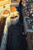 Piazza del Duomo au coucher du soleil photo stock Piazza del Duomo au coucher du soleil photo stock