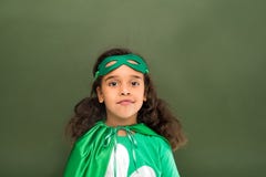 Piccolo superheroine dolce fotografia stock Piccolo superheroine dolce fotografia stock