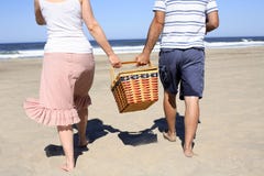 Picnic At Beach Royalty Free Stock Photography Picnic At Beach Royalty Free Stock Photography
