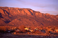 Pico de Sandia en la puesta del sol foto de archivo Pico de Sandia en la puesta del sol foto de archivo